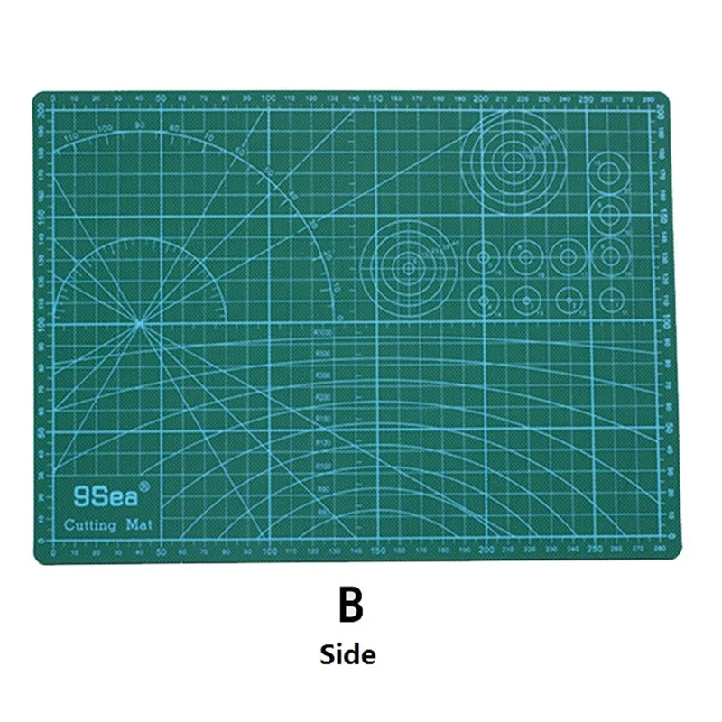 A4 A3 PVC Cutting Mat Green Scale Pad DIY Patchwork Cut Carving Design Tools Manual Soft Double-sided Self-healing Cutting Board