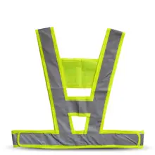 Светоотражающий жилет трафика Защитная одежда Люминесцентные Спецодежды для работы V-Тип унисекс топы; Лидер продаж высокое качество(можно напечатать слово