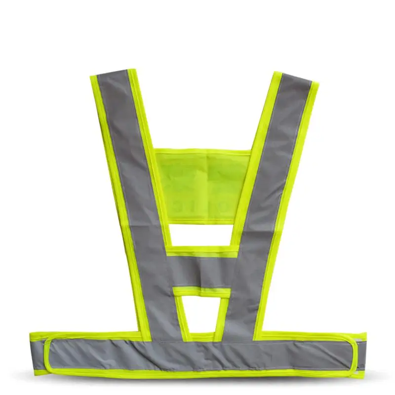 

Reflective Vest Traffic Safety Clothing Fluorescent Workwear To Work V-Type Unisex Tops Hot Sale High Quality (Can Printed Word)