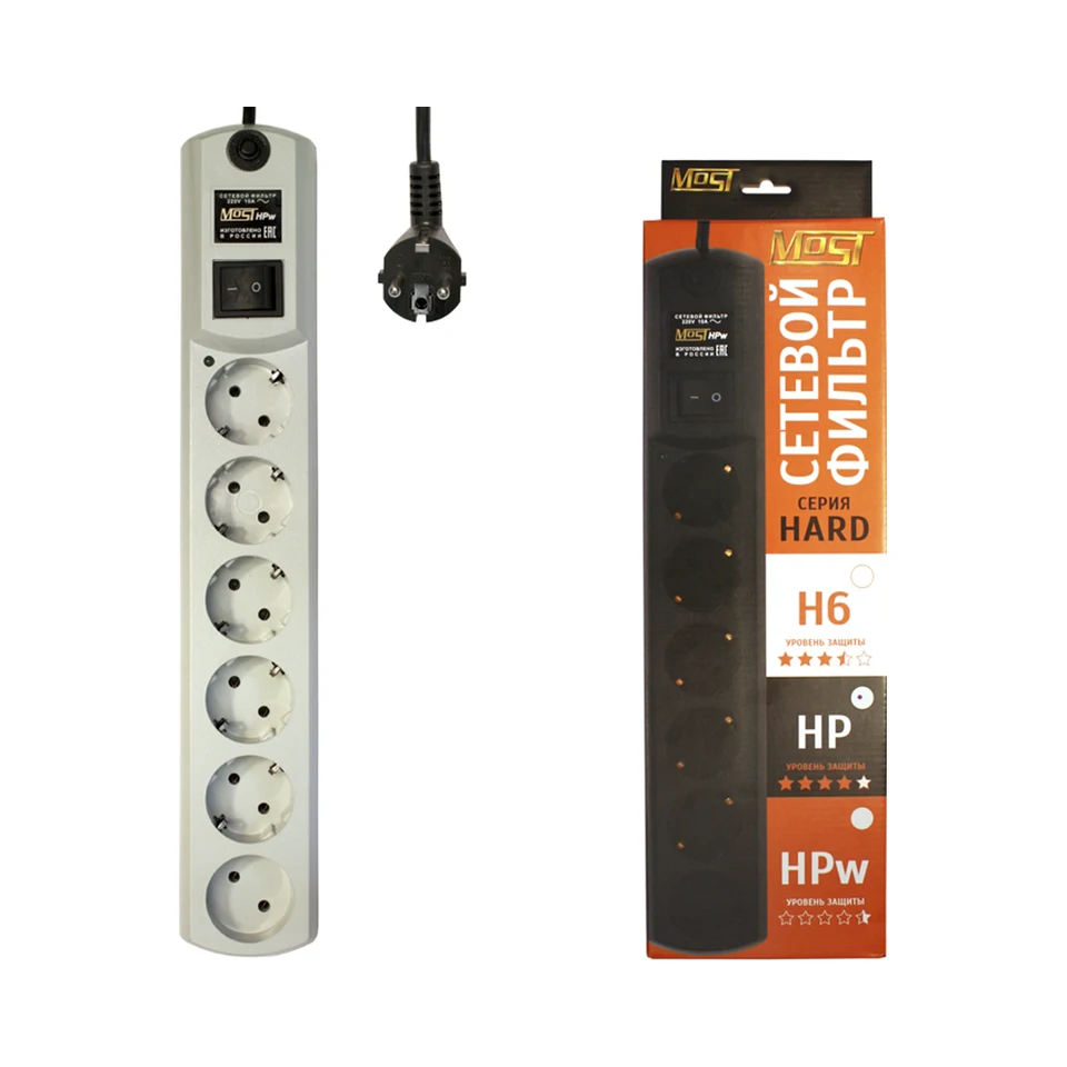 

Сетевой фильтр Most HPw 2 м белый