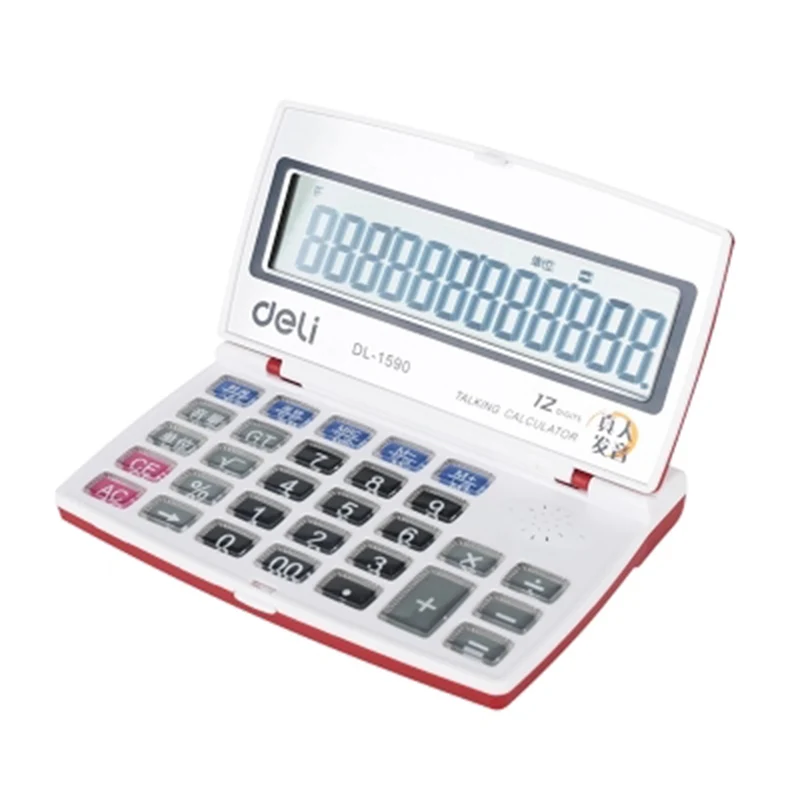 2018 قطعة واحدة حار بيع 12 بطارية البلاستيك Led Calculadora حاسبة ديلي لطيف الأزياء 12-أرقام المحمولة صوت Hotsell