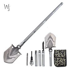 New Multi-function Shovel Outdoor Camping Engineer Shovel Car Folding Portable Equipment Garden Tools with a Free Bag