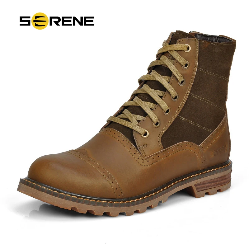 leather upper rubber bottom boots
