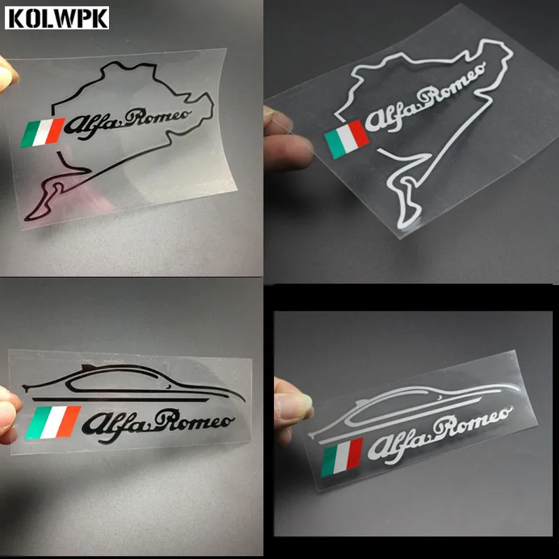 

10pcs New Style car fuel tank cap lahua sticker Racing Road Nurburgring for alfa romeo 159 147 156 giulietta 147 159 car styling