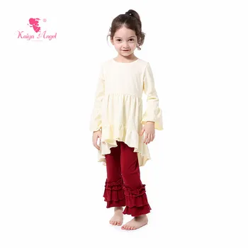 

Kaiya Angel 2019 New Spring Autumn Children's Clothes Outfits Set Girl Simple Style Long sleeves Pants Casual Factory Wholesale