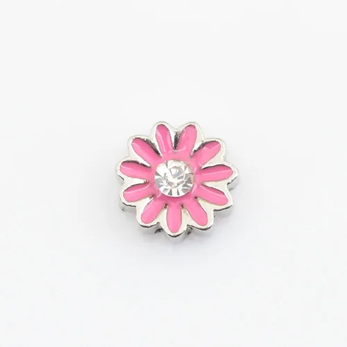 

DARK PINK DAISY , Floating charms,Fit floating charm lockets, FC3015
