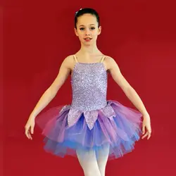 Платье для танцев с блестками для девочек, платья для балета для женщин, C45