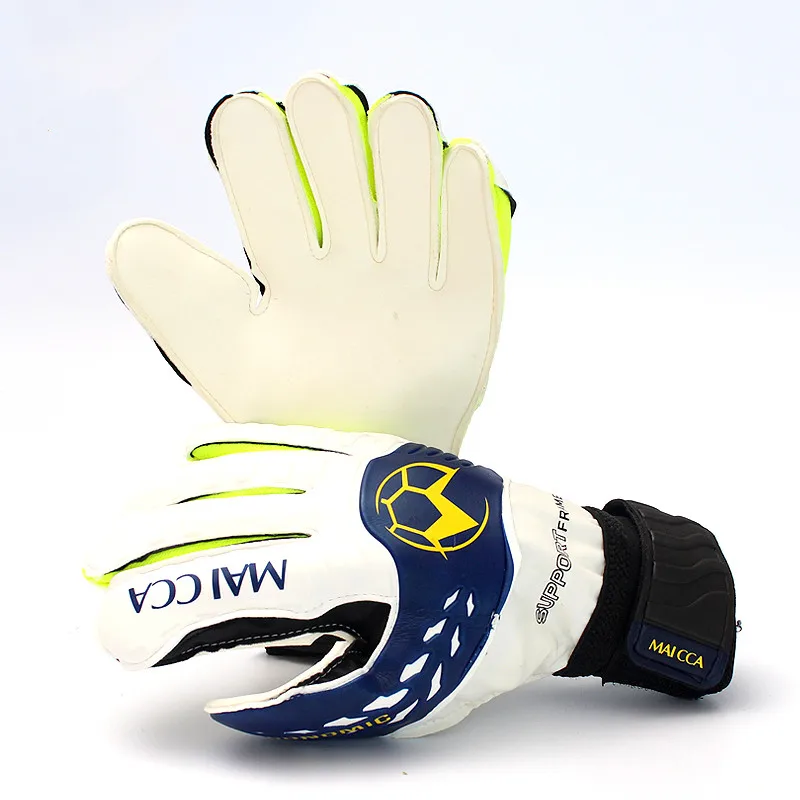 

Kids Men Professional Soccer Goalkeeper Gloves Strong Finger Save Protection Thicken Latex De Futebol Goalie Goal Keeper Gloves