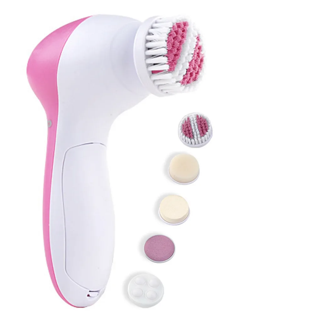 Behogar 5 in 1 Electric Facial Purifying Brush Face Massager Spa