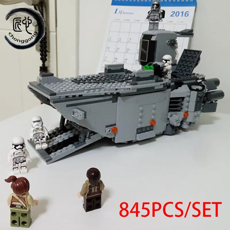 

New First Order Transporter Spaceship fit legoings star wars figures Building Blocks bricks education Toy kid 75103 diy gift