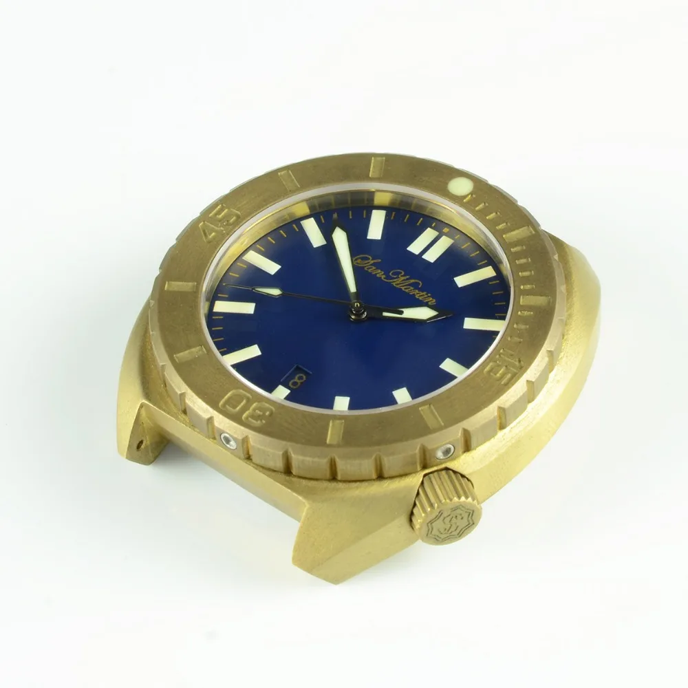 San Martin Men Mechanical Brass Automatic Watch Sapphire glass 50ATM