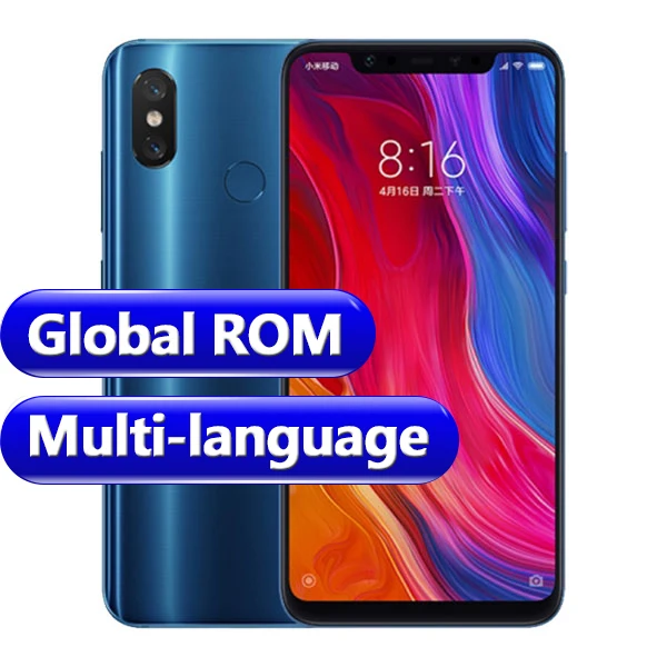 New Original Xiaomi Mobile Phone MI 8 6GB RAM 64GB ROM Snapdragon S845