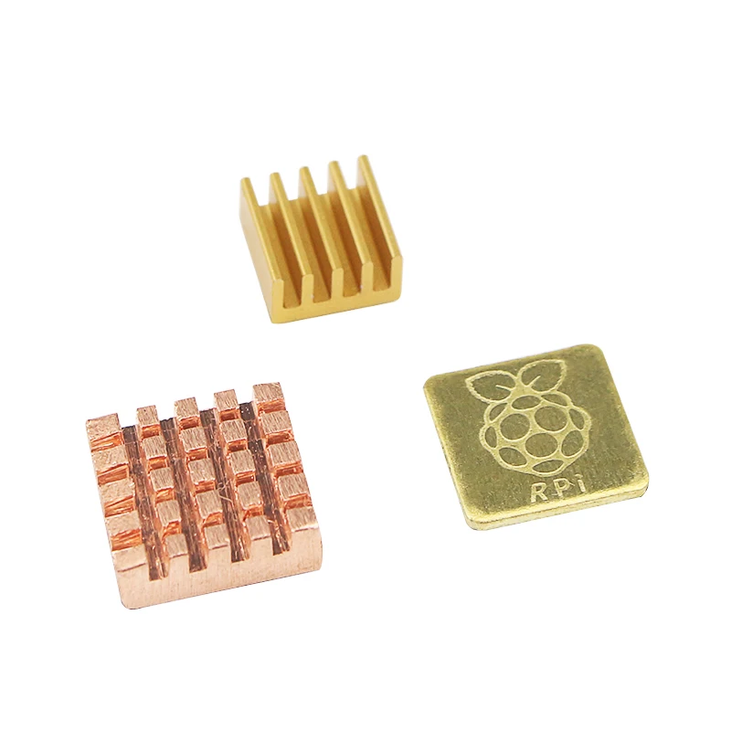 

3 PCS Raspberry Pi 3 Model B Heat Sink Pad Copper Disipador de calor with Logo Heat Dissipation Sheet