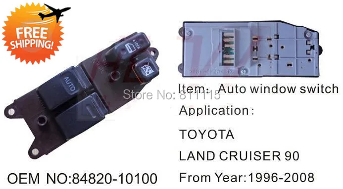 Регулятор стеклоподъемника 84820-10100 для Toyota Camry ACV4 кнопка управления