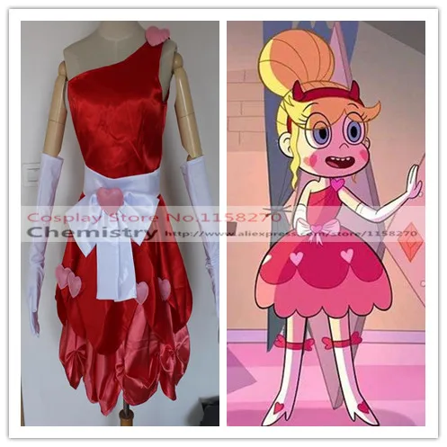 Star Vs the Forces of Evil Star Butterfly Dress Cosplay Costume custom made