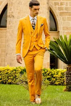 2017 Latest Coat Pant Designs Yellow Men Suit Slim Fit 3 Piece Suits Italian Tuxedo Custom Prom Party Blazer Terno Masculino D 2017 Latest Coat Pant Designs Yellow Men Suit Slim Fit 3 Piece Suits Italian Tuxedo Custom Prom Party Blazer Terno Masculino D