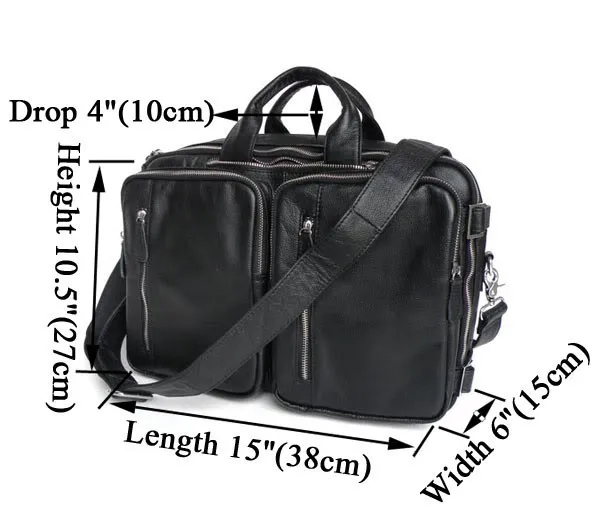 Nesitu высококачественный черный портфель из натуральной кожи для женщин и мужчин сумка-мессенджер из воловьей кожи мужские дорожные сумки Портфели# M7041