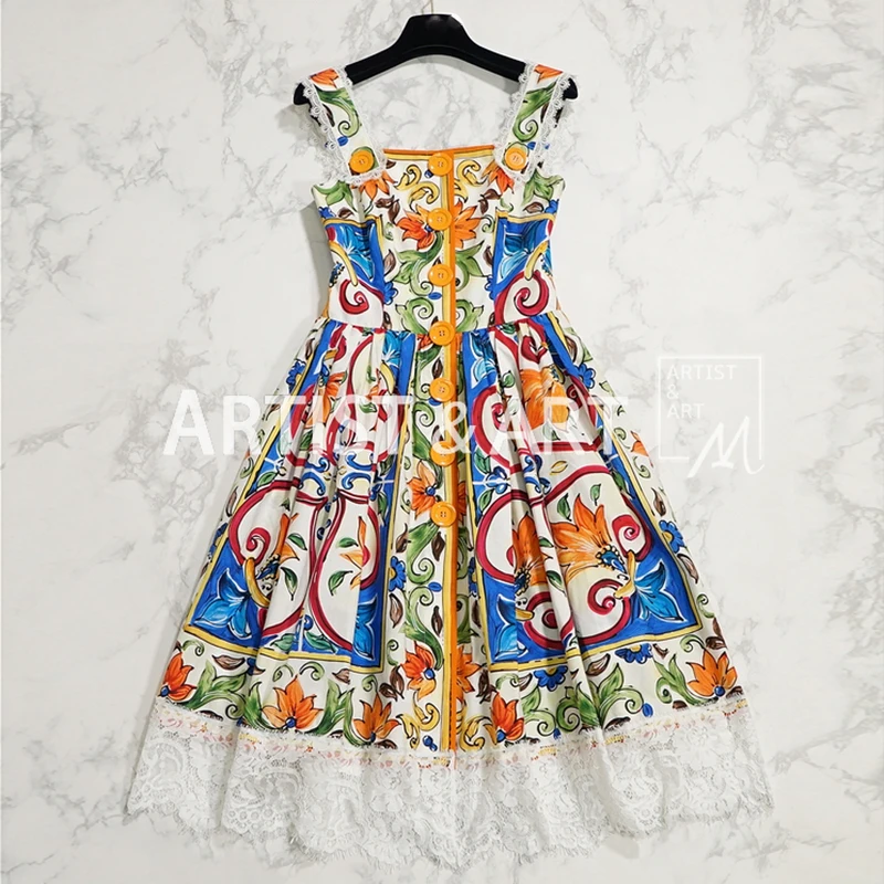 Здесь продается  Svoryxiu 2018 Runway Custom Made Summer Cotton Dress Women