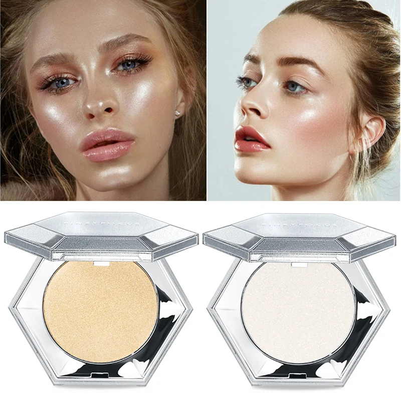 

Festival Makeup Diamond Shining Highlighter Face Makeup Face Brightener Skin Contouring Bronzer Powder Palette Cosmetic