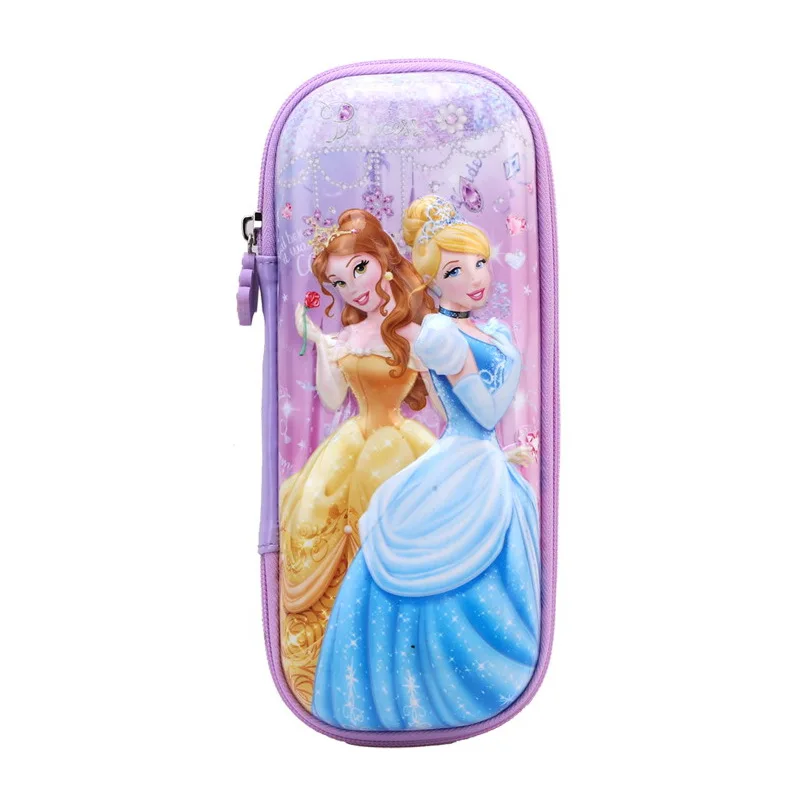 girls Cartoon princess snow White pencil case disney student EVA Sophia large capacity pencil bag for kids School gift