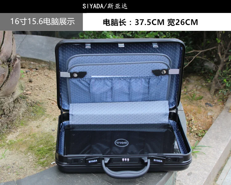 good quality Aluminium tool case toolbox Aluminum frame Business advisory suitcase Man portable suitcase briefcase two colors 