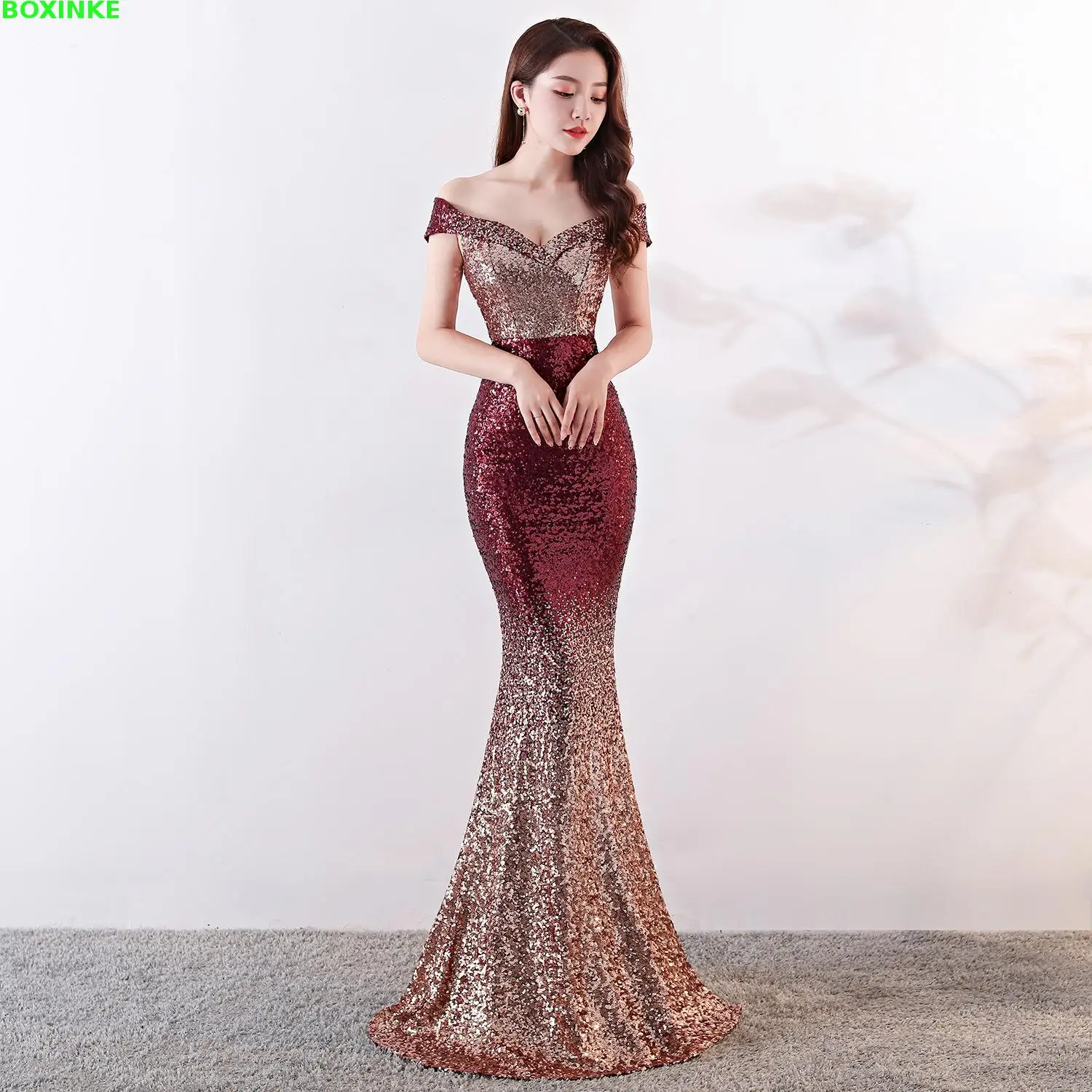 Zanzea Vestido Longo с открытыми плечами осень лоскутное размера плюс новое модное платье, хост, хозяйка, длинный рыбий хвост платье