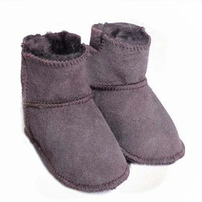 Камуфляжная детская обувь для младенцев из натуральной кожи; шерстяные зимние ботинки