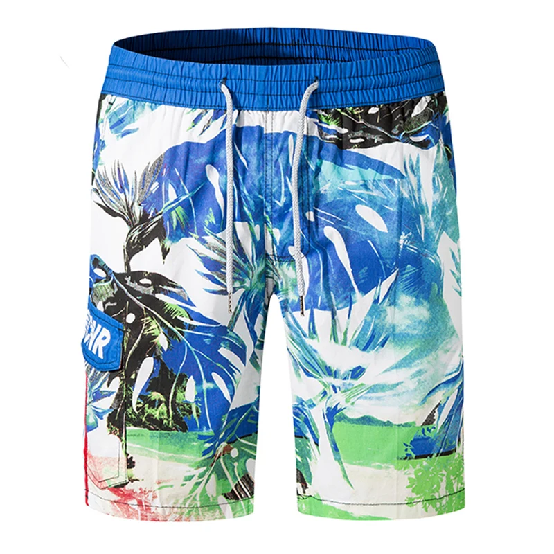 Новинка г. летние для мужчин повседневные шорты мода печатных эластичный пляжные шорты для женщин шорты-бермуды Прямая ABZ234