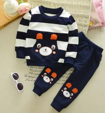 Детская одежда коллекция года, весенние комплекты одежды для мальчиков детская одежда с длинными рукавами для девочек детская футболка+ штаны, 2 предмета для 0, 1, 2, 3, 4 лет, QHQ077