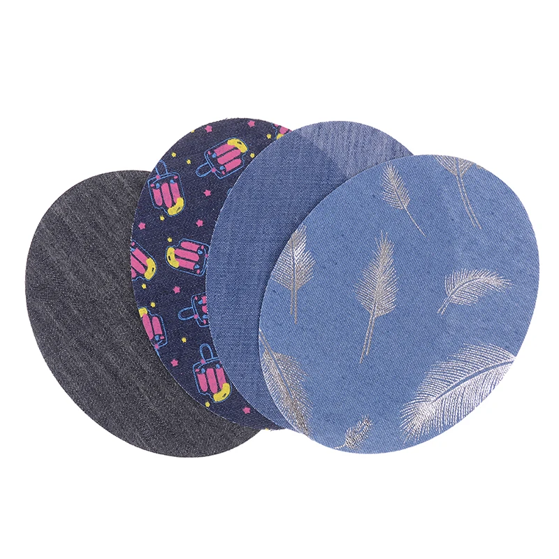 

1pc Sleeve Against Jeans Patch Iron On Patches Elbow Repair Knee Denim Patches For Clothes Denim Stickers Clothing Accessories