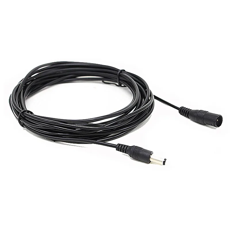

1PC New Practical Professional New Black 3M 5M 10M DC 12V Power Extension Cable Adapter 5.5x2.1mm For CCTV Camera Home Security
