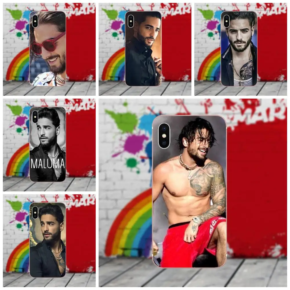 

Kmuysl Maluma Ozuna Pop Hip Hop Rapper For Galaxy Alpha Core Prime Note 4 5 8 S3 S4 S5 S6 S7 S8 S9 mini edge Plus TPU Protector