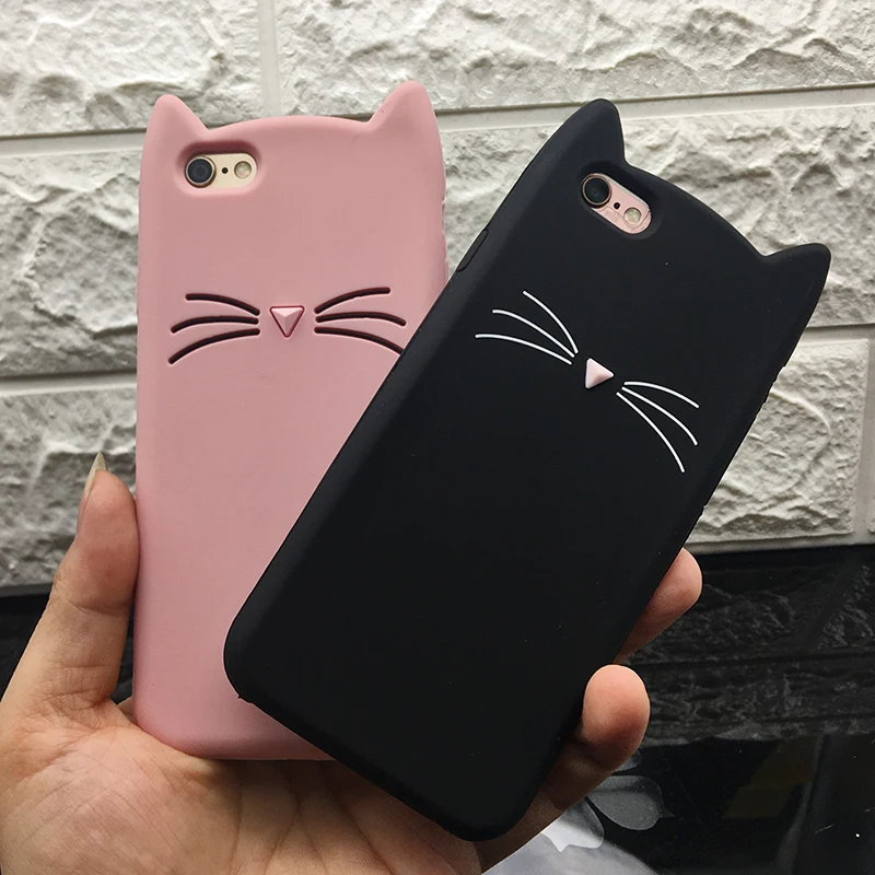 Shockproof Anti-Knock 3D Cat Dog Unicorn Silicone Cases for iPhone 7 Luxury TPU Case for iPhone 7 Plus Case Original Protective (1)