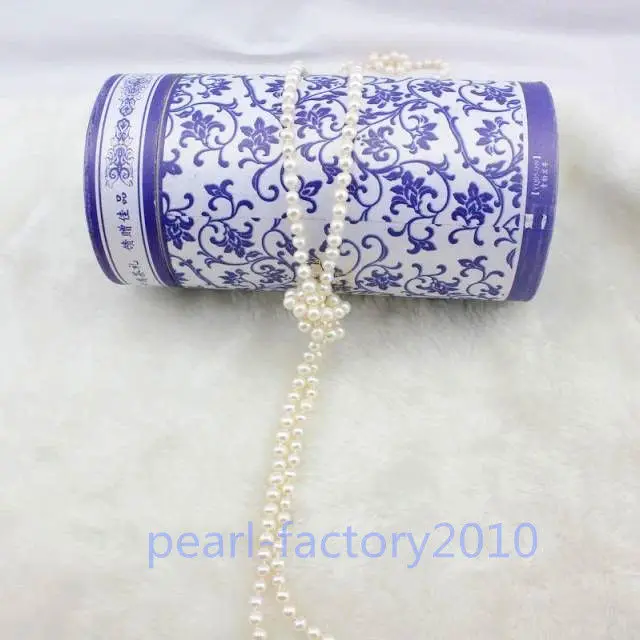 

19" 68" 8-9 MM SOUTH SEA NATURAL White PEARL NECKLACE 14K GOLD CLASP (0926)