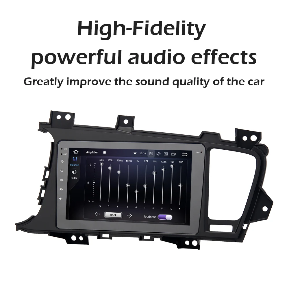 Cheap 8" HD Digital Screen Built-in GPS Android 9.0  1 din Car Multimedia for Kia K5 Optima Navi 2011 2012 2013 with 4G RAM 32G ROM 2