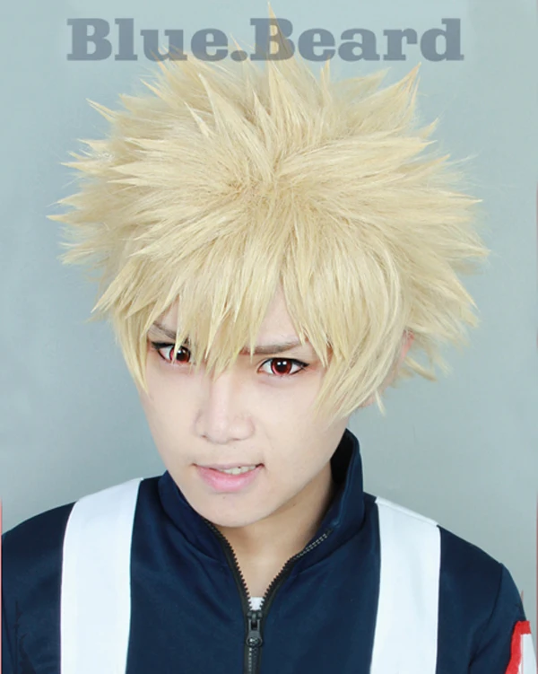Мой Boku no Hero Academia Bakugou Katsuki Bakugo короткий термостойкий парик для косплея из льна