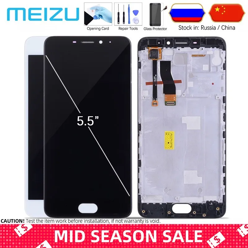 

Tested 5.5'' LCD For MEIZU M5 NOTE Display Touch Screen with Frame LCD For MEIZU M5 note Display M621H M621M M621Q