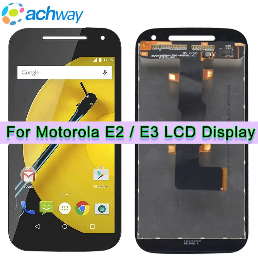 

Original For Motorola Moto E2 LCD XT1505 Display XT1524 XT1527 XT1511 Touch Screen Digitizer Full Assembly Replacement E3 XT1700