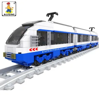 

Ausini 681Pcs Assemble model block century train freight Shinkansen Children's enlightenment building blocks toys for children