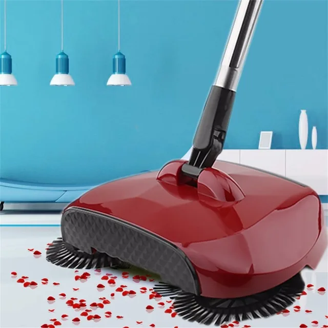 Stainless Steel Sweeping Machine Push Type Magic Broom Dustpan Handle