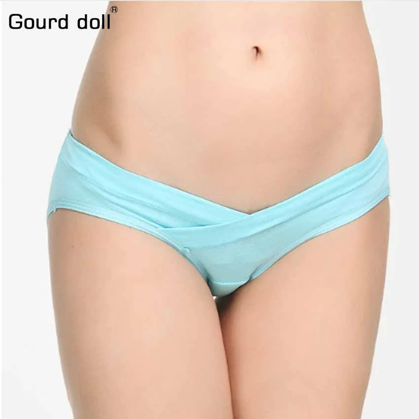 Gourd Doll бюстгальтер для беременных и кормящих мам хлопковый комплект нижнего белья для беременных для грудного вскармливания одежда для мам - Цвет: green panties