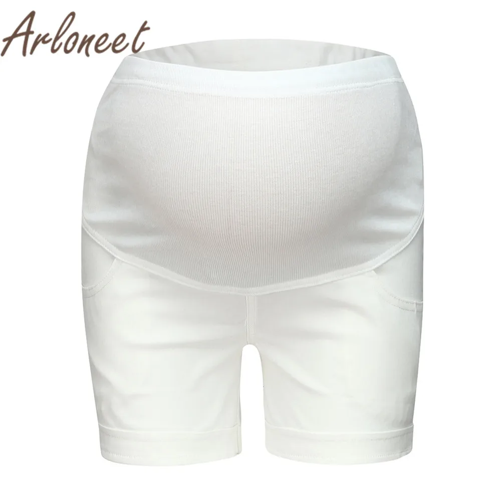 

ARLONEET Clothes women maternity high waist shorts soft Solid shorts Pants large size Summer ladies pregnancy Casual clothes