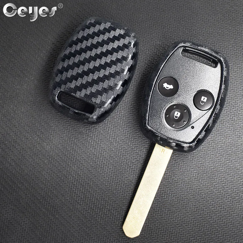 Car carbon fiber key cover for HONDA (1)
