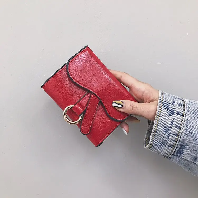 

Famous Brand Women Wallets Short Multi-functional Wallet Purse Fresh PU Leather Female Clutch Card Holder Porte Feuille Femme