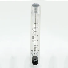 1,8-18 м3/ч 1/" с британской конической трубной наружной резьбой панель ПММА Тип газ Поплавковый расходомер воздушный ротаметр расходомер с регулируемым клапаном