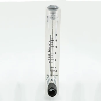 

1.8-18m3/h 1/2" BSPT Male Thread PMMA Panel Type Gas Float Flowmeter Air Flow Meter Rotameter With Control Valve