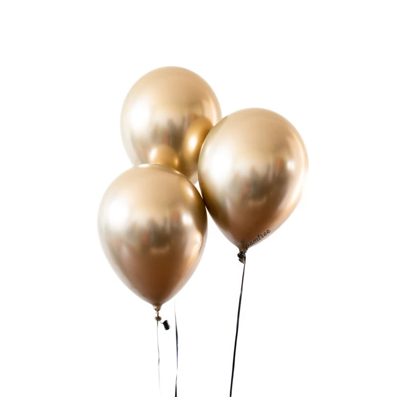 30 шт. набор темно-синие хромированные золотые воздушные шары "сделай сам" комплект гирлянды металлический хромированный шар гирлянда Свадьба Помолвка 21 день рождения Декор