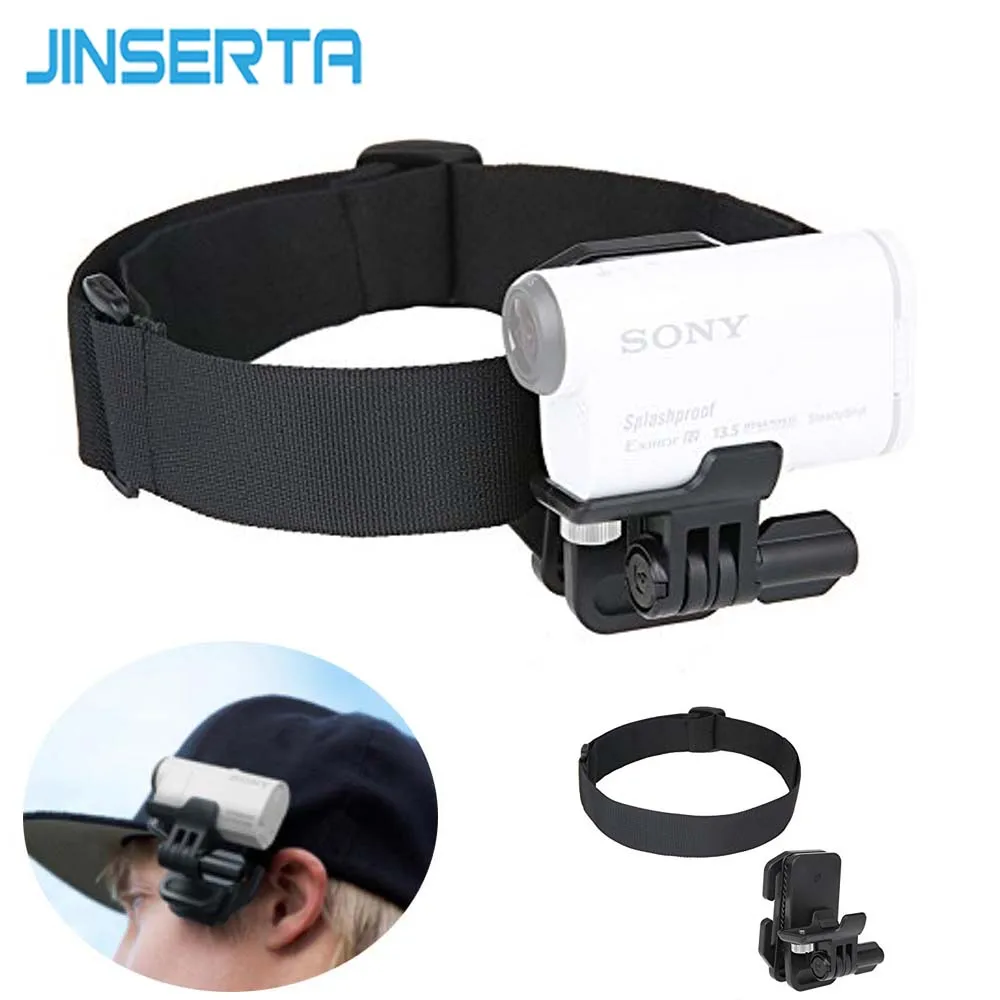 

JINSERTA Head Strap Clip Holder Mount for Sony Headband Holder for Sony Action Camera HDR-AS200V AS100V AS30V AZ1 FDR-X1000VR