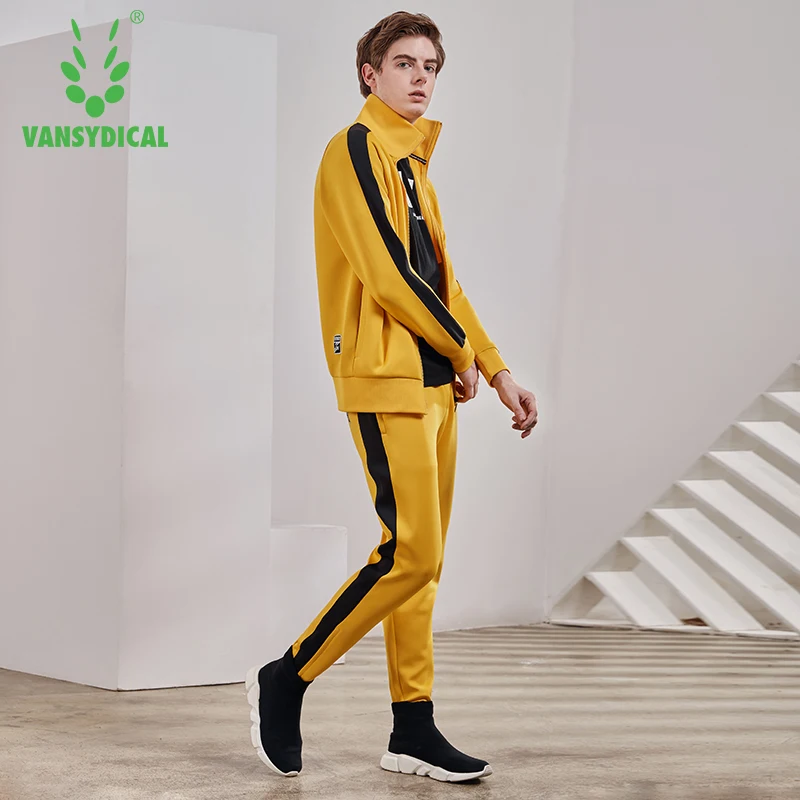 Спортивные костюмы Vansydical мужская спортивная одежда комплект для фитнеса бега