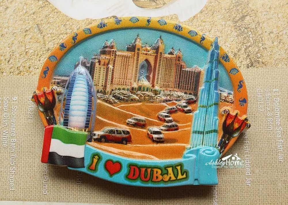 Dubai, United Arab Emirates, UAE Tourist Travel Souvenir Resin